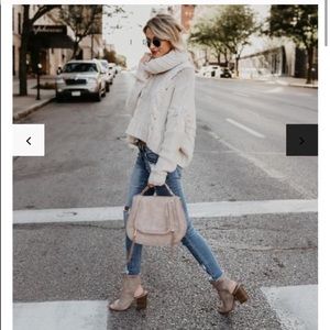 VICI Cream Cable Knit Sweater